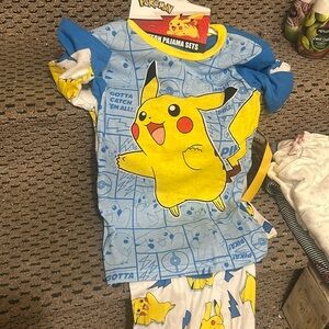 NWT Sz 10 Pokémon COTTON 4pc pajama set